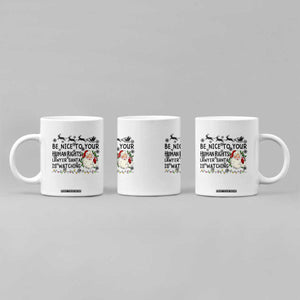 Funny Human Rights Lawyer Christmas Santa Is Watching Gift Coffee Mug TS12 Print Your Wear