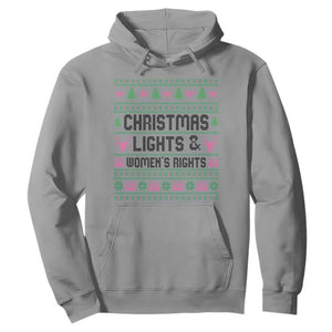 Christmas Lights And Womens Rights Hoodie Equality Feminist Gift TS12 Sport Gray Print Your Wear