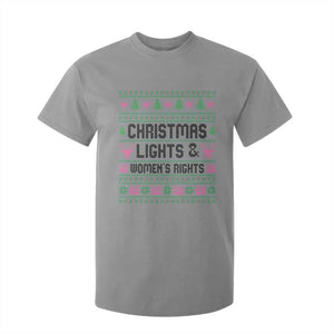 Christmas Lights And Womens Rights T Shirt For Kid Equality Feminist Gift TS12 Sport Gray Print Your Wear
