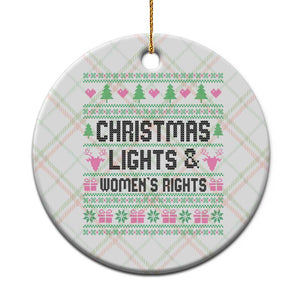 Christmas Lights And Womens Rights Ceramic Ornament Equality Feminist Gift TS12 1pc Christmas Plaid Print Your Wear