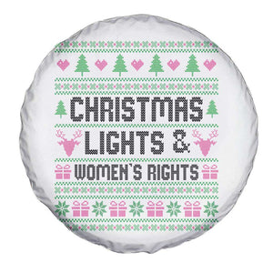 Christmas Lights And Womens Rights Spare Tire Cover Equality Feminist Gift TS12 Print Your Wear