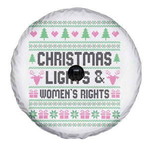 Christmas Lights And Womens Rights Spare Tire Cover Equality Feminist Gift TS12 Print Your Wear