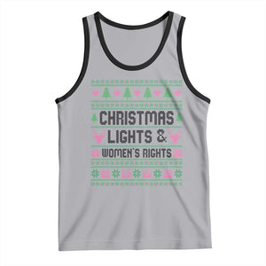Christmas Lights And Womens Rights Tank Top Equality Feminist Gift TS12 Athletic Heather Black Print Your Wear