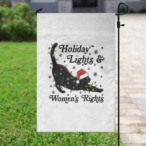Sexy Cat Holiday Lights Womens Rights Supporter Garden Flag Christmas Feminist Gift TS12 Print Your Wear