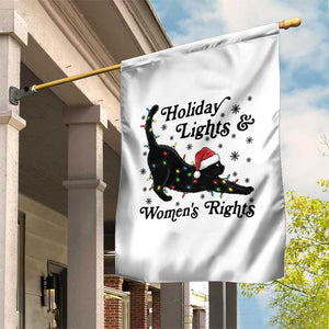 Sexy Cat Holiday Lights Womens Rights Supporter Garden Flag Christmas Feminist Gift TS12 Print Your Wear