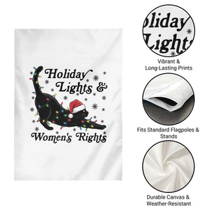 Sexy Cat Holiday Lights Womens Rights Supporter Garden Flag Christmas Feminist Gift TS12 Print Your Wear