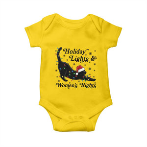 Sexy Cat Holiday Lights Womens Rights Supporter Baby Onesie Christmas Feminist Gift TS12 Daisy Print Your Wear