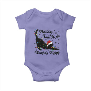 Sexy Cat Holiday Lights Womens Rights Supporter Baby Onesie Christmas Feminist Gift TS12 Violet Print Your Wear