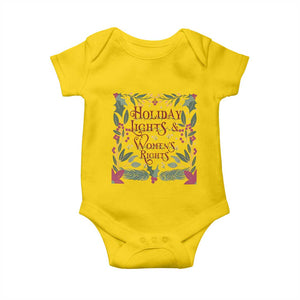 Holiday Lights Womens Rights Supporter Baby Onesie Feminist Activist Christmas Gift TS12 Daisy Print Your Wear
