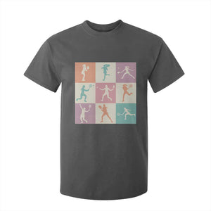 Tennis Lover Colorful Pastel Grid Sports Fan Gift T Shirt For Kid TS12 Dark Heather Print Your Wear