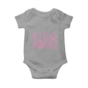 Girl Power Tennis Gift Baby Onesie Feminist Sports Gift TS12 Sport Gray Print Your Wear