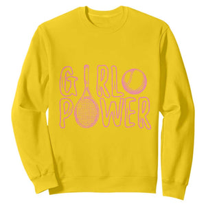 Girl Power Tennis Gift Sweatshirt Feminist Sports Gift TS12 Daisy Print Your Wear
