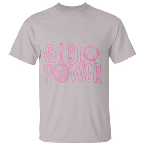 Girl Power Tennis Gift T Shirt Feminist Sports Gift TS12 Ice Gray Print Your Wear