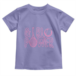 Girl Power Tennis Gift Toddler T Shirt Feminist Sports Gift TS12 Violet Print Your Wear