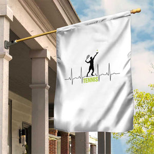 Tennis Lover Heartbeat Garden Flag Sports Player Gift TS12 Print Your Wear