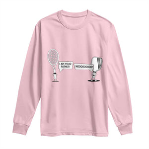Funny Pickleball Tennis Racket Long Sleeve Shirt I Am Your Pickle Father TS12 Light Pink Print Your Wear