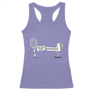 Funny Pickleball Tennis Racket Racerback Tank Top I Am Your Pickle Father TS12 Violet Print Your Wear