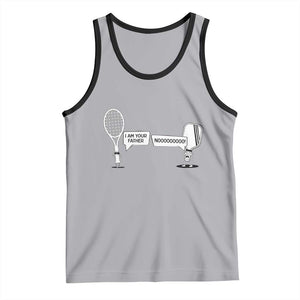 Funny Pickleball Tennis Racket Tank Top I Am Your Pickle Father TS12 Athletic Heather Black Print Your Wear