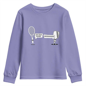 Funny Pickleball Tennis Racket Youth Sweatshirt I Am Your Pickle Father TS12 Violet Print Your Wear