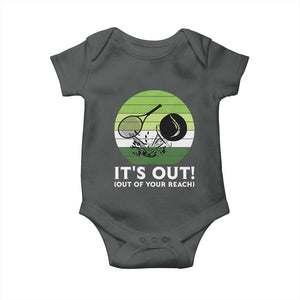 It Is Out Of Your Reach Baby Onesie Funny Tennis Game Gift TS12 Dark Heather Print Your Wear