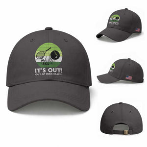 It Is Out Of Your Reach Baseball Cap Funny Tennis Game Gift TS12 Baseball Cap Universal Fit Dark Gray Print Your Wear