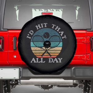 Id Hit That All Day Spare Tire Cover Funny Tennis Player Gift TS12 Black Print Your Wear