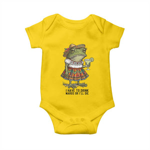 Funny Cinco De Mayo Frog Baby Onesie I Have To Drink Margs TS12 Daisy Print Your Wear