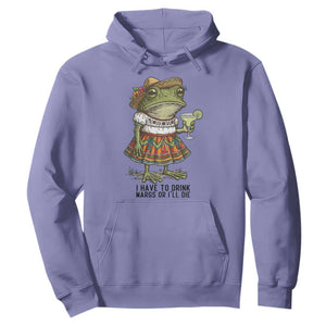 Funny Cinco De Mayo Frog Hoodie I Have To Drink Margs TS12 Violet Print Your Wear