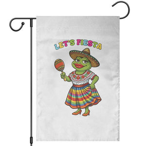 Funny Cinco De Mayo Sexy Frog Garden Flag Lets Fiesta TS12 White Print Your Wear