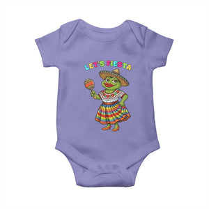 Funny Cinco De Mayo Sexy Frog Baby Onesie Lets Fiesta TS12 Violet Print Your Wear