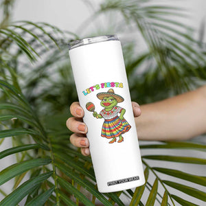 Funny Cinco De Mayo Sexy Frog Skinny Tumbler Lets Fiesta TS12 Print Your Wear