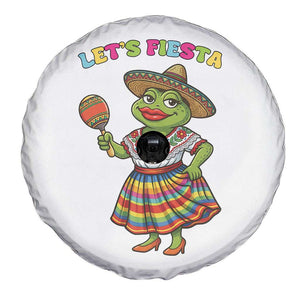Funny Cinco De Mayo Sexy Frog Spare Tire Cover Lets Fiesta TS12 Print Your Wear