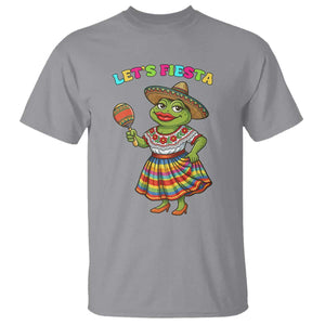 Funny Cinco De Mayo Sexy Frog T Shirt Lets Fiesta TS12 Sport Gray Print Your Wear