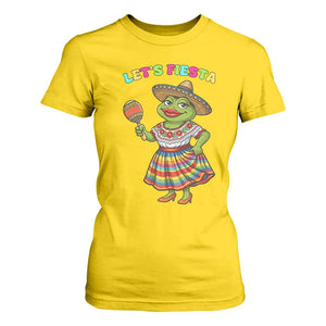Funny Cinco De Mayo Sexy Frog T Shirt For Women Lets Fiesta TS12 Daisy Print Your Wear