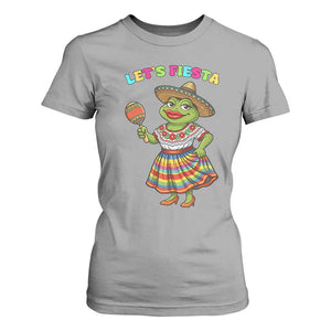 Funny Cinco De Mayo Sexy Frog T Shirt For Women Lets Fiesta TS12 Sport Gray Print Your Wear