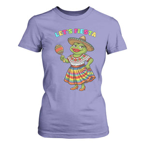 Funny Cinco De Mayo Sexy Frog T Shirt For Women Lets Fiesta TS12 Violet Print Your Wear