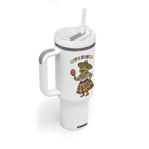Funny Cinco De Mayo Sexy Frog Tumbler With Handle Lets Fiesta TS12 Print Your Wear