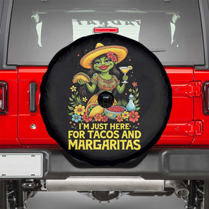 Funny Cinco De Mayo Frog Spare Tire Cover Just Here For Tacos And Margaritas TS12 Black Print Your Wear