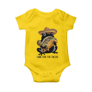 Grumpy Frog Cinco De Mayo Baby Onesie Came For The Tacos TS12 Daisy Print Your Wear