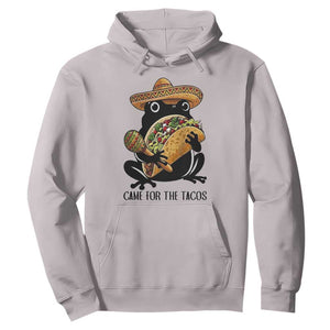 Grumpy Frog Cinco De Mayo Hoodie Came For The Tacos TS12 Ice Gray Print Your Wear
