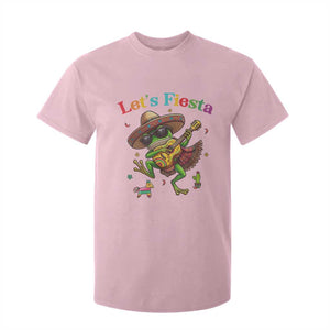 Funny Cinco De Mayo Frog Playing Guitar T Shirt For Kid Lets Fiesta TS12 Light Pink Print Your Wear