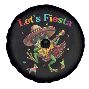 Funny Cinco De Mayo Frog Playing Guitar Spare Tire Cover Lets Fiesta TS12 Print Your Wear