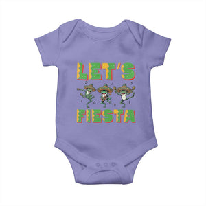 Funny Mariachi Frog Guitar Fiesta Baby Onesie Cinco De Mayo Gift TS12 Violet Print Your Wear