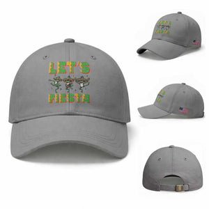 Funny Mariachi Frog Guitar Fiesta Baseball Cap Cinco De Mayo Gift TS12 Baseball Cap Universal Fit Sport Gray Print Your Wear