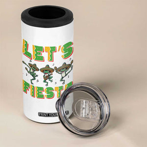 Funny Mariachi Frog Guitar Fiesta 4 in 1 Can Cooler Tumbler Cinco De Mayo Gift TS12 Print Your Wear