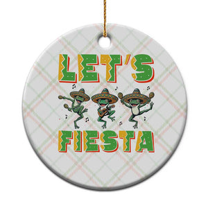 Funny Mariachi Frog Guitar Fiesta Ceramic Ornament Cinco De Mayo Gift TS12 1pc Christmas Plaid Print Your Wear