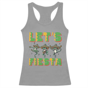 Funny Mariachi Frog Guitar Fiesta Racerback Tank Top Cinco De Mayo Gift TS12 Sport Gray Print Your Wear