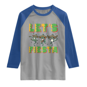 Funny Mariachi Frog Guitar Fiesta Raglan Shirt Cinco De Mayo Gift TS12 Sport Gray Royal Print Your Wear