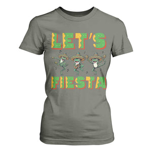 Funny Mariachi Frog Guitar Fiesta T Shirt For Women Cinco De Mayo Gift TS12 Military Green Print Your Wear