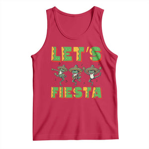 Funny Mariachi Frog Guitar Fiesta Tank Top Cinco De Mayo Gift TS12 Red Print Your Wear